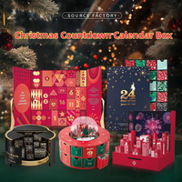 Boîte cadeau de Noël personnalisable, calendrier de l'Avent créatif à double ouverture, étanche, écologique, portable, pour l'ouverture du calendrier des jours
