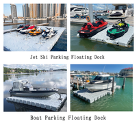 Ponton flottant en plastique pour jet ski, bateau et bateau à moteur, ponton d'accostage/lève-bateau marin, en promotion