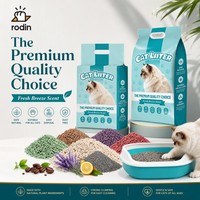 Litière pour chat en tofu biodégradable à prix compétitif, fibres végétales hydrosolubles, sable de soja sans produits chimiques ni parfum, pour le nettoyage des animaux de compagnie
