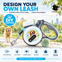 Laisse Rétractable Intelligente en Nylon pour Grands Chiens avec Sifflet d'Urgence – Sécurité pour les Promenades au Crépuscule