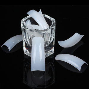 NADECO Embouts d'ongles professionnels pour extension française, demi-couverture, forme carrée, pour <span class=keywords><strong>manucure</strong></span> carrée ou cercueil - Product Image 2
