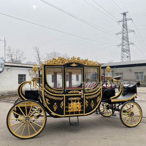 Carruaje Eléctrico Real, Hermoso Carroza Eléctrica de Lujo para Paseos Turísticos con Diseño de Princesa Cenicienta, para 4-6 Personas - Product Image 3