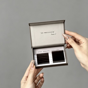Boîte cadeau magnétique personnalisée haut de gamme pour faux cils avec logo de marque privée, plateau en carton et doublure en éponge gaufrée – Vente en gros - Product Image 2
