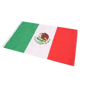 Cheap Stock Polyester 3*5ft Mexican Mexico Flag