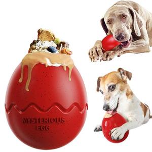Multi-color Dinosaur <b>Egg</b> Plastic TPR Slow Feeding Chew Proof Non Toxic Dog Puzzle Interactive Training <b>Toy</b> - Product Image 1