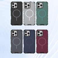 Pelindung Anti-Selip Magnetik Untuk IPhone 16 15 14 13 12 11 17 Pro Max 14 15 Plus Casing Ponsel Tahan Banting