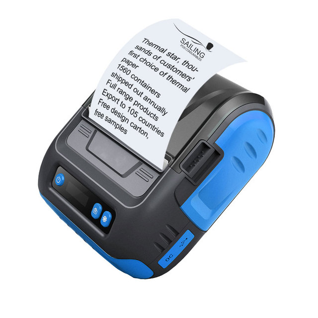 80mm Mini Handheld Wireless Portable Thermal Printer Receipt USB Blue Tooth Printer for Computer or Android IOS Pos Printer