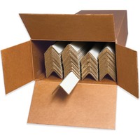 Protection d'angle en papier pour emballage de transport, en forme de L, en carton, en pulpe de papier, pour sangle