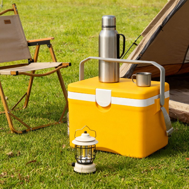 High Density PP 10 Liter Ice Cooler Box, Waterproof And Shock Resistant 72 Hours Cold Storage For Drinks And Snacks