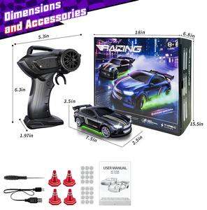 Auto RC Mini Drift EPT Scala 1/64 4WD ad Alta Velocità con Luci LED, 2.4GHz Proporzionale, 2 Velocità, per Adulti e Bambini - Product Image 2