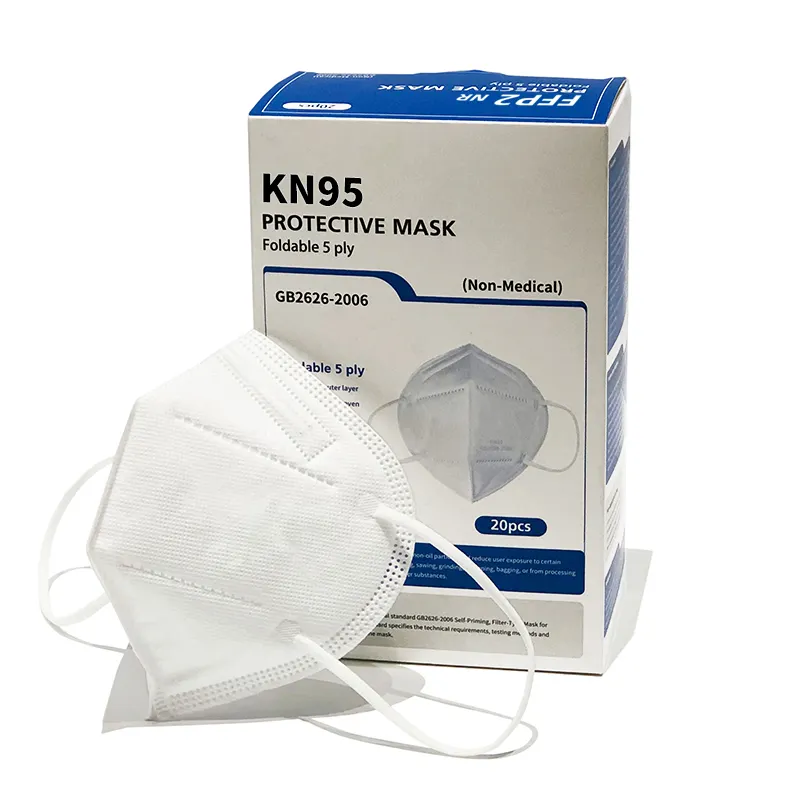 Kn95 Mascarilla White Black Face Mask Disposable Eco-friendly Kn95 FFP2 Face Mask