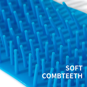 Correa de Tracción Rosa de PVC Ecológica y Portátil para Perros y Gatos - Herramienta de Masaje con Cepillo Suave, Impermeable y Ligera - Product Image 2