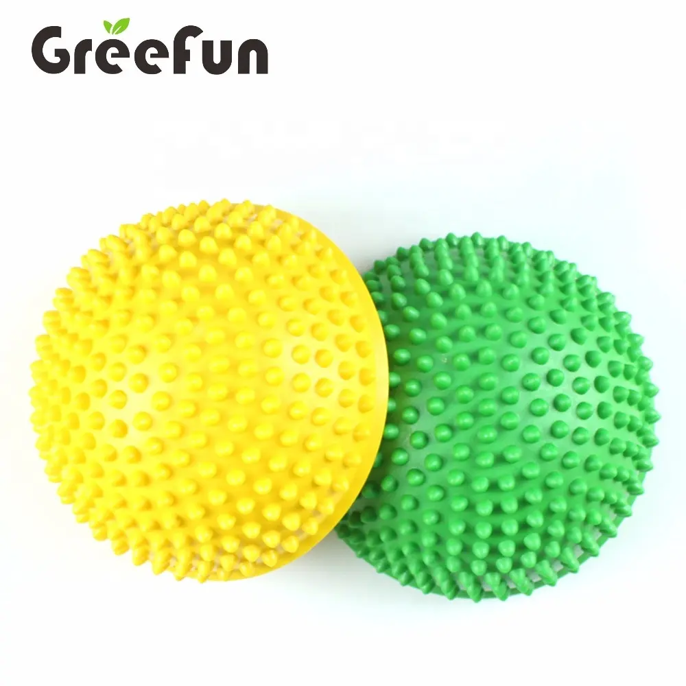 Pied Spiky Balle De Massage Pied Équilibre Demi-Balle Point De Massage Stepping Stones Exercice Fitness Équilibre Pods Gym Yoga Pilates Ball