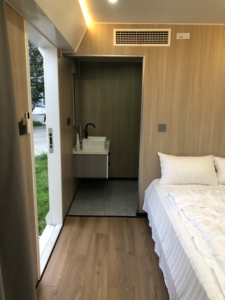 Casa de cápsula espacial de acero movilizable de alta calidad personalizada 2025, contenedor de moda moderno para gimnasio, uso en parque al aire libre - Product Image 3