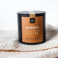 Boîte en fer blanc ronde mate personnalisée avec logo et bouchon en liège pour emballage alimentaire (café, épices, biscuits)
