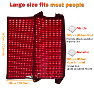 Shanglaite ถุงนอนอินฟาเรดแสงสีแดง, 850nm 660nm บำบัดด้วยแสงสีแดงผ้าห่มซาวน่าที่ดีที่สุดสำหรับบรรเทาอาการปวด - Product Image 3