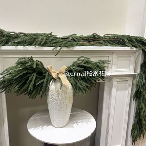 Guirlande de Noël Secret Garden 182,88 cm, plante verte artificielle, décoration de style européen et américain - Product Image 3
