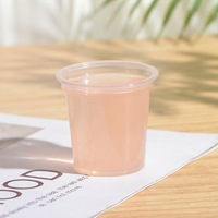 Gobelets jetables en PET transparent de qualité alimentaire, épais, pour boissons froides, en plastique, pour la vente en gros