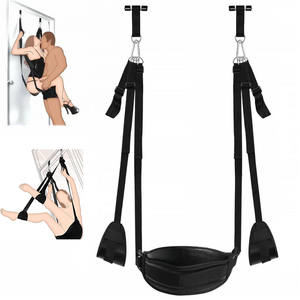 Nuevo columpio de cuero para puerta con asiento ancho de felpa, correas impermeables, juguete erótico para adultos para juegos SM para mujeres - Product Image 1