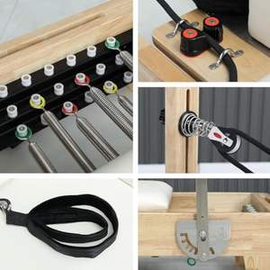 Reformador de Pilates de madera de arce de alta calidad, precio de fábrica, máquina moldeadora de cuerpo, equipo, reformador de Pilates - Product Image 2