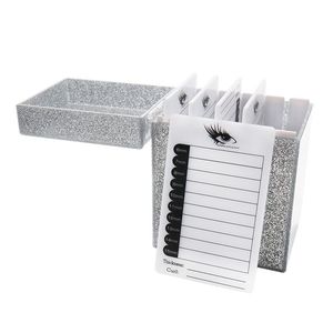 2025 lông mi bán buôn lông mi chồn 3D Acrylic Hộp Chất lượng cao màu hồng lông mi hiển thị đứng - Product Image 2