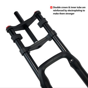<span class=keywords><strong>Fourche</strong></span> droite en aluminium à double couronne pour VTT <span class=keywords><strong>DH</strong></span> Fat Bike, suspension pneumatique, axe traversant 15*150MM, <span class=keywords><strong>26</strong></span> <span class=keywords><strong>pouces</strong></span>, 5.0, 190MM - Product Image 4