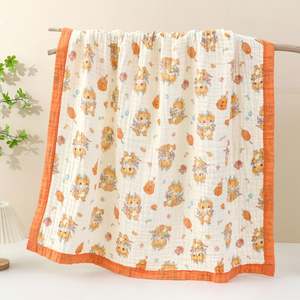 Wholesale Baby Muslin Wrap Summer Cotton <b>Blanket</b> <b>Children</b> Beach Towel Soft <b>Blanket</b> Gauze Quilt - Product Image 5