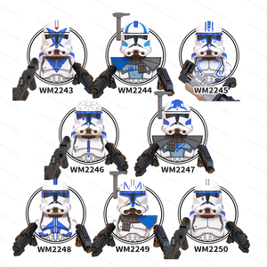 Vente flash - Clone Trooper Rex Cody <span class=keywords><strong>Hunter</strong></span> Jesse Warsly Darth Maul 501st Space Wars Minifigs Action Building Blocks Jouets pour enfants - Product Image 2