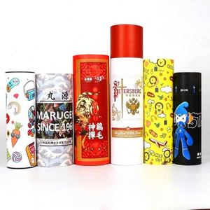 Custom Round Paper <b>Cardboard</b> <b>Tube</b> <b>Packaging</b> Cylinder Kraft Paper <b>Tube</b> Kraft Paper Core <b>Tube</b> <b>Cardboard</b> Cylinders With Stickers - Product Image 4