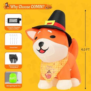 Decoración inflable para exteriores-Sombrero con perro Shiba Inu iluminado por LED para fiesta <span class=keywords><strong>de</strong></span> vacaciones <span class=keywords><strong>Jardín</strong></span> Patio <span class=keywords><strong>de</strong></span> césped - Product Image 6