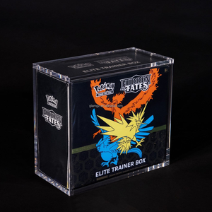 Protection UV 6MM Couvercle Coulissant Magnétique 1999 Vente en Gros Protecteur Japonais 1ère Édition Anglais Acrylique Cas Pokémon Booster Boîte - Product Image 4
