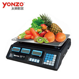 <span class=keywords><strong>35kg</strong></span> 가격 계산 디지털 저울, 슈퍼마켓에서 과일 및 채소 무게 측정용 - Product Image 3