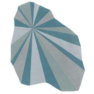 Tapis en laine fait main moderne abstrait tufté à la main à poils longs antidérapant adapté aux animaux domestiques beige marron gris pour usage domestique contemporain - Product Image 2