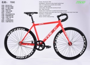 Xe đạp đường trường giá rẻ 26 inch, chất lượng tốt/ Xe đạp đường trường từ Trung Quốc/ Xe đạp đường trường đua bằng titan, bánh cố định - Product Image 6