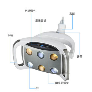 Lámpara Quirúrgica Dental VIMEL LED de 9W, Luz Fría sin Sombra de Alta Luminosidad para Uso en Sillón Dental - Product Image 2
