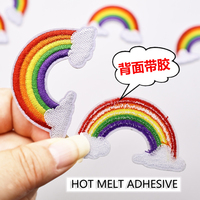 Patch en tissu brodé arc-en-ciel, patch arc-en-ciel multi-styles, patch de décoration pour chapeau de soleil et vêtements, patch pour accessoires de poupée et vêtements