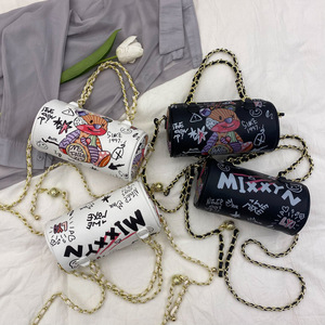<span class=keywords><strong>Anime</strong></span> moda grafite saco bonito urso cartoon menina ombro saco handheld crossbody cadeia cilindro saco - Product Image 6