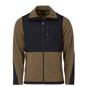 High Quality Men's Microfleece Polar Coral fleece Jacket Custom Full Zip Up Heavy Winter Jacket
