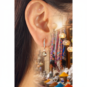 Pendientes colgantes de sultanita de Plata de Ley 925 Azuris de Turquía - Product Image 3