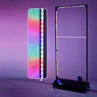 Afficheur lumineux LED RGB multicolore double face de grande taille, cadre en aluminium étanche, affichage lumineux coloré, panneau publicitaire extérieur