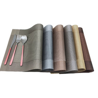 Nouveauté : Sets de table en PVC tressé, écologiques, résistants à la chaleur, durables, de style classique et minimaliste, personnalisables avec logo – Accessoires de salle à manger de luxe