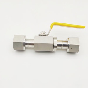 Vanne à boisseau sphérique en acier inoxydable 1 pouce, manuelle, pour liquides chimiques, utilisation à température normale avec manomètre - Product Image 2