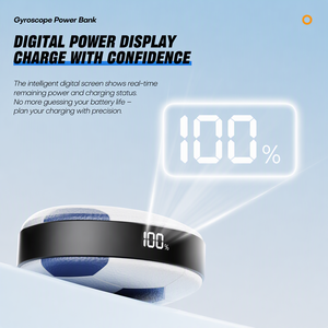 Power Bank Versatile per Uso Quotidiano con Display LED Digitale, Giroscopio e Fidget Spinner, Caricabatterie Portatile all'Ingrosso - Product Image 3