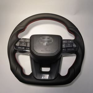 Für <span class=keywords><strong>Toyota</strong></span> LAND CRUISER LC300 Schwarzes Lenkrad mit Tasten 2008-2021 GR-Stil Carbon-Faser-Lenkrad LC79 LC76 LC70 - Product Image 5