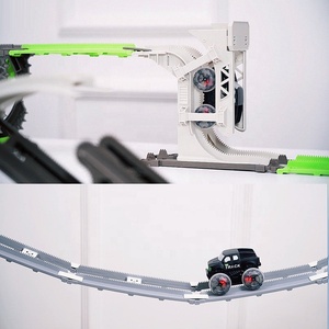 Nouvelle arrivée cascadeur voiture bricolage assembler piste jouet fente libre bâtiment piste électrique <span class=keywords><strong>rail</strong></span> voiture de course <span class=keywords><strong>jeu</strong></span> d'aventure avec lumière - Product Image 4
