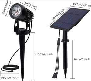 Colorful Outdoor IP65 <strong>Solar</strong> Spotlights Garden Yard <strong>Tree</strong> Spike Landscape <strong>Lights</strong> RGB Lawn Outdoor <strong>Solar</strong> Spot <strong>Light</strong> - Product Image 2