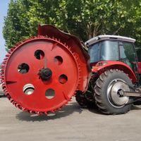 Trancheuse à disques hydraulique certifiée CE pour chargeuse compacte, idéale pour l'irrigation agricole et le creusement de canalisations