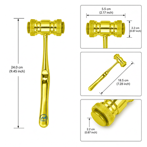 Instrumentos Médicos Al Mida, Martillo Ortopédico para Huesos, Color Dorado, Herramienta Quirúrgica Manual, Clase II, Certificado CE AMHC-R-258 ISO13485 - Product Image 5