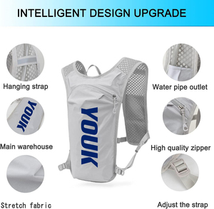 Youk gilet Pack zaino leggero isolato Pack per trekking Trail Running corsa ciclistica maratona per donna uomo - Product Image 3