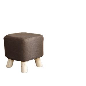 Sofa Schoen Bench Voetsteun Houten Voetenbankje Poef Thuis Kleine Massief Houten Poef Ronde Voet Kruk Ronde Stap Kruk Gewatteerde Zitting - Product Image 3